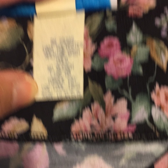 Vintage Meryl Fashions LTD Floral Belted MIDI Dress made in USA Size 10 - Picture 10 of 15